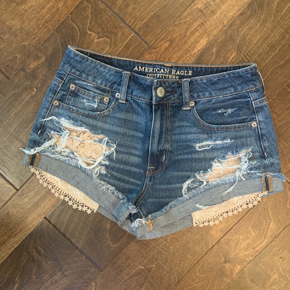 American eagle denim shorts